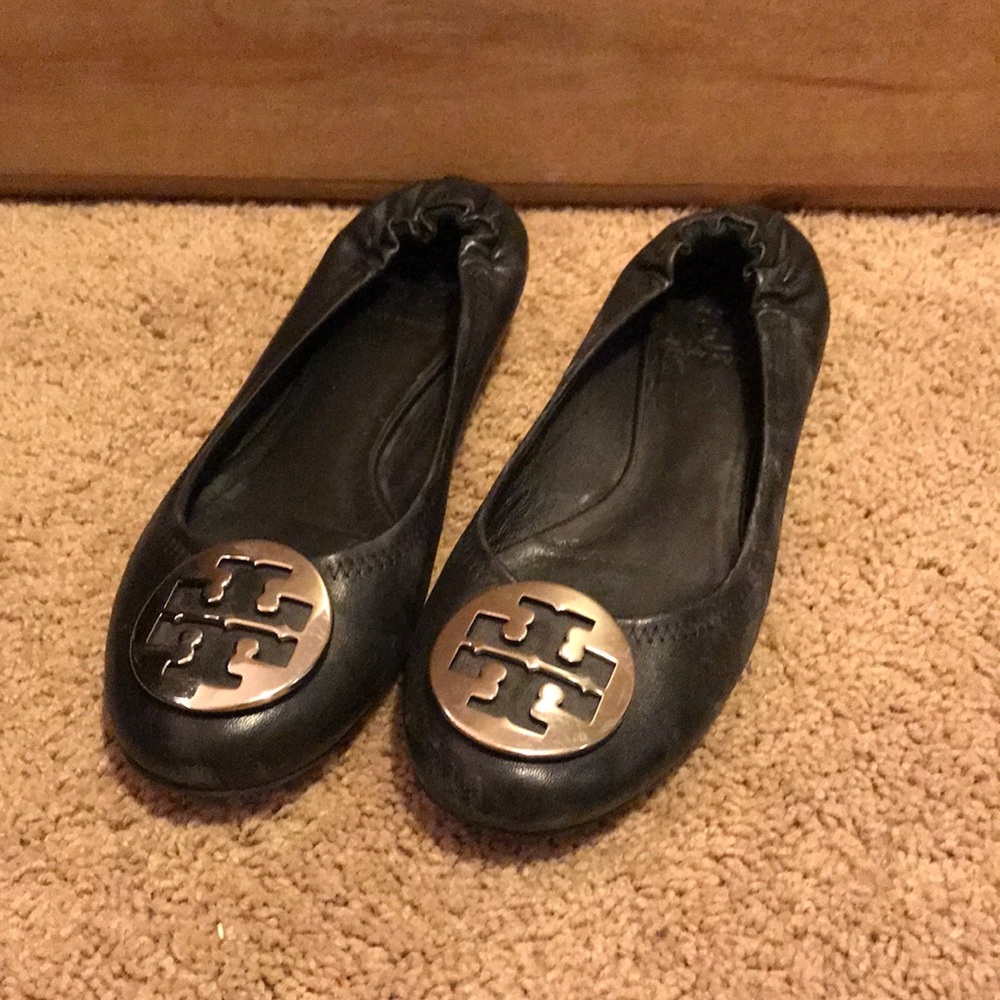 Black Tory Burch Reva Flats